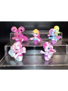 Vintage My Little Pony Ponyville G3 G3.5  Minis Lot of 5 Figures Mermaid Seapony